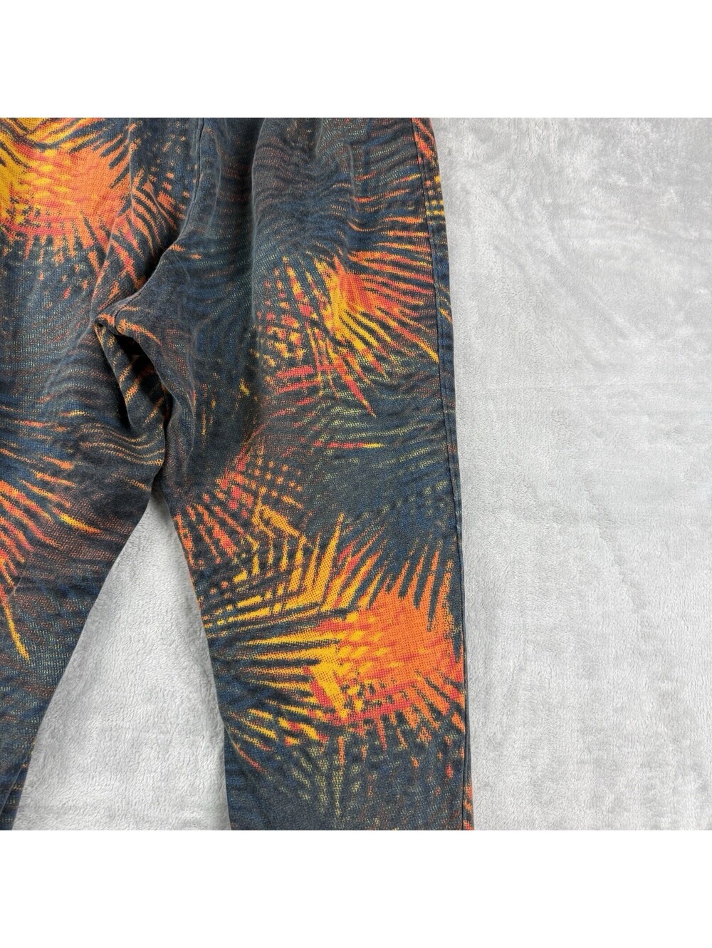 Under Armour Men’s Rival Fleece Printed Jogger Pants Tropical Orange Black Sz M - Picture 7 of 9